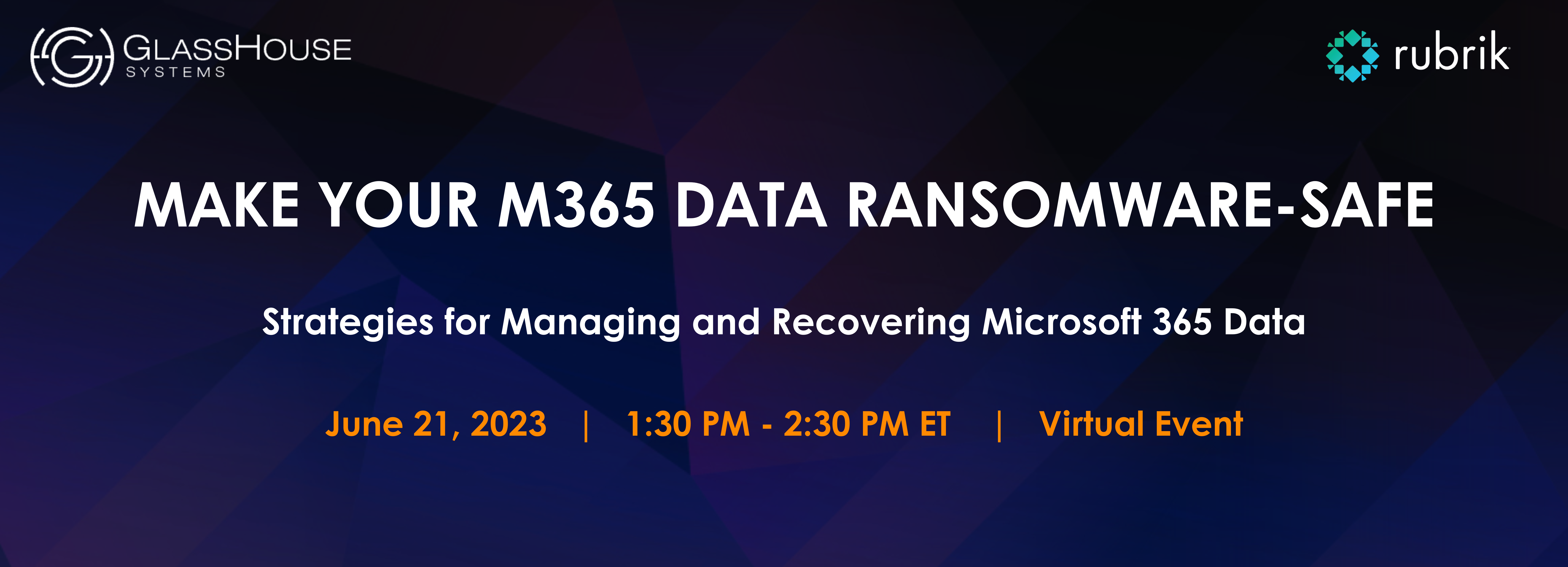 Webinar: Make Your M365 Data Ransomware-safe