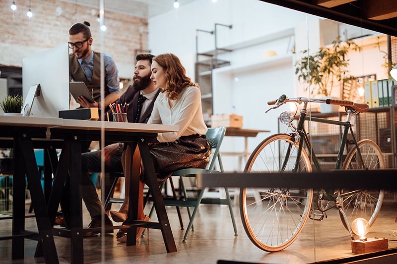 People working in an office 